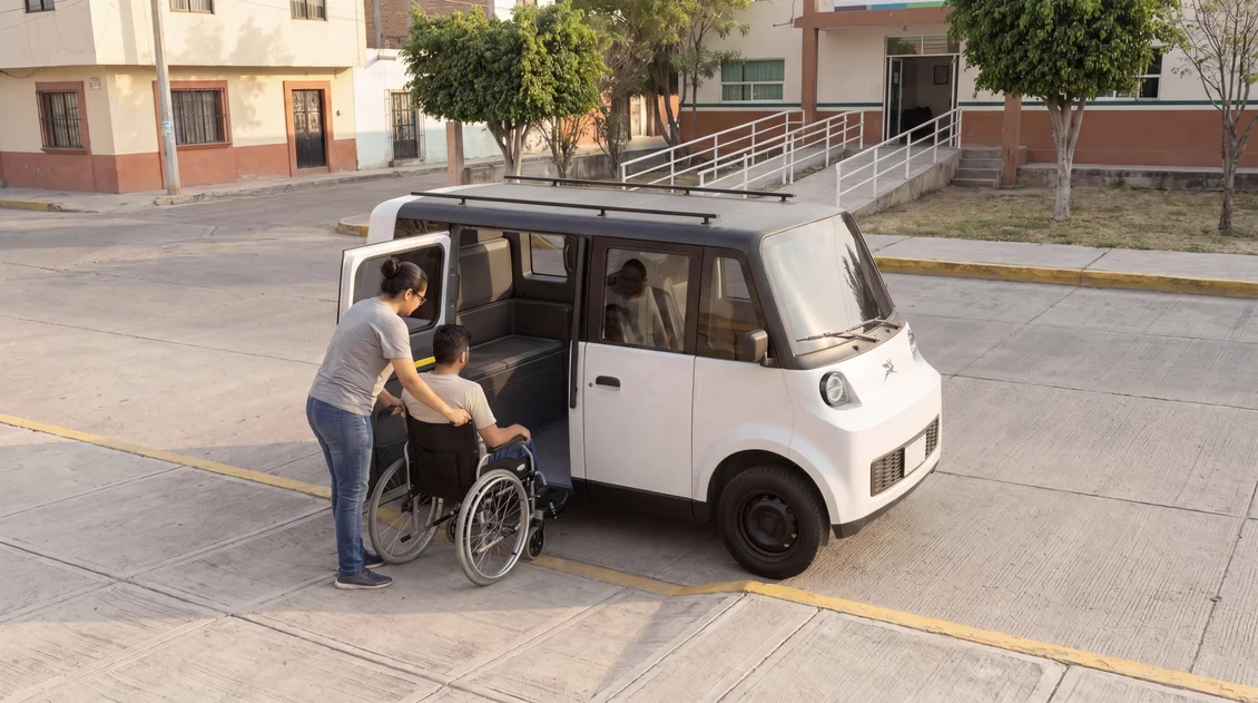 Olinia Uno con rampa integrada para silla de ruedas